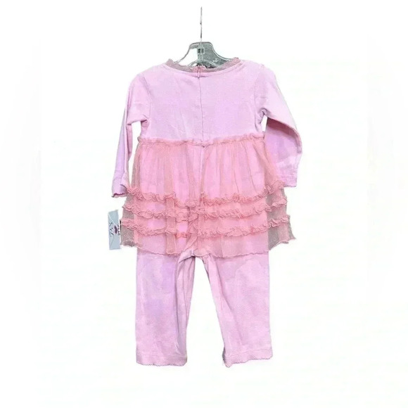 PS by SP Pink Ruffled 18m pant set - Picture 2 of 7